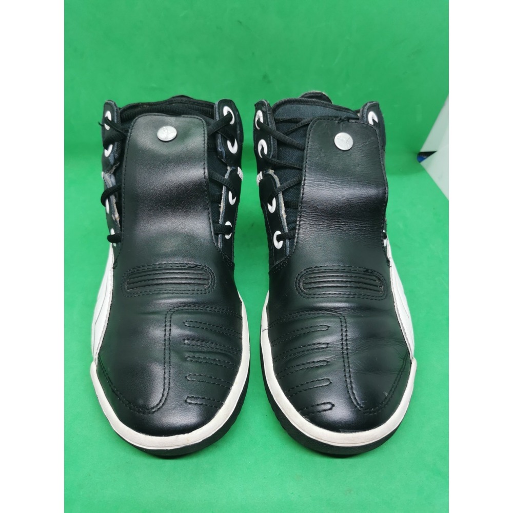 Rare Vintage Puma Ducati Street Cruiser Mid Black White Sneakers Shoes Size 8